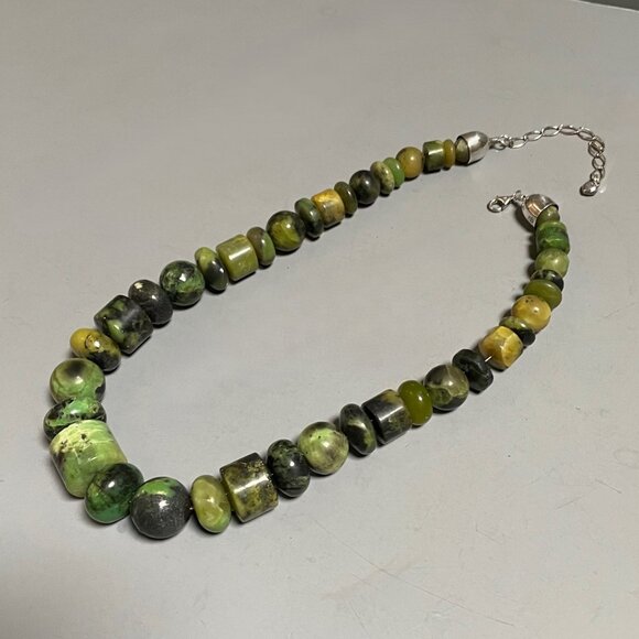 Mine Finds by Jay King Green Turquoise Bead Necklace - Picture 6 of 7